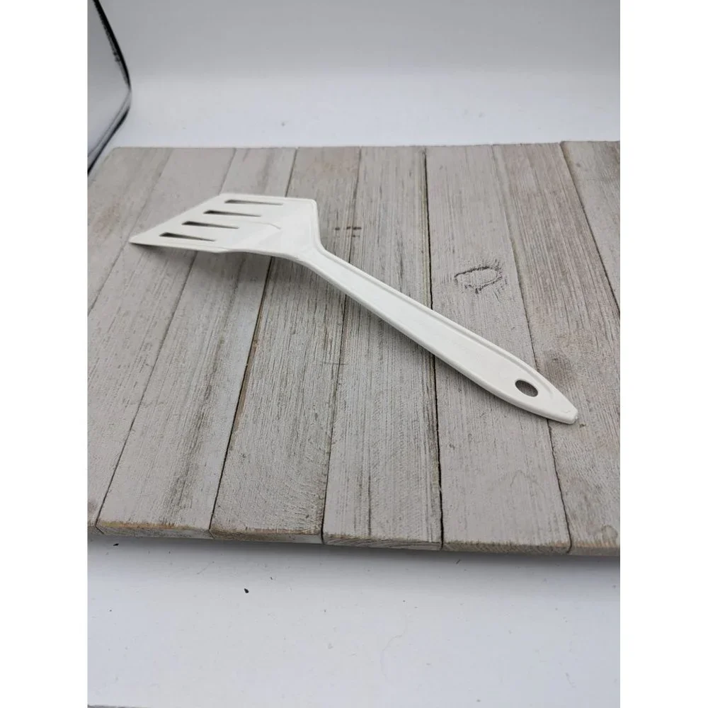 Hutzler Spatula Nylon Slotted Reinforced Turner Flipper No 717 White LOPOL - Picture 4 of 7